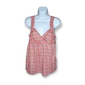 Candies V Neck Floral Tank Top Size Medium